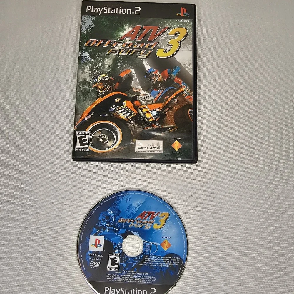 ATV Offroad Fury 3 (Sony PlayStation 2, 2004) Testes/Working Condition Rated E